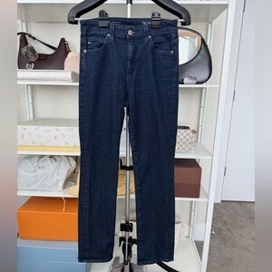 AG Adriano Goldschmied Dark Indigo Straight-Leg Jeans